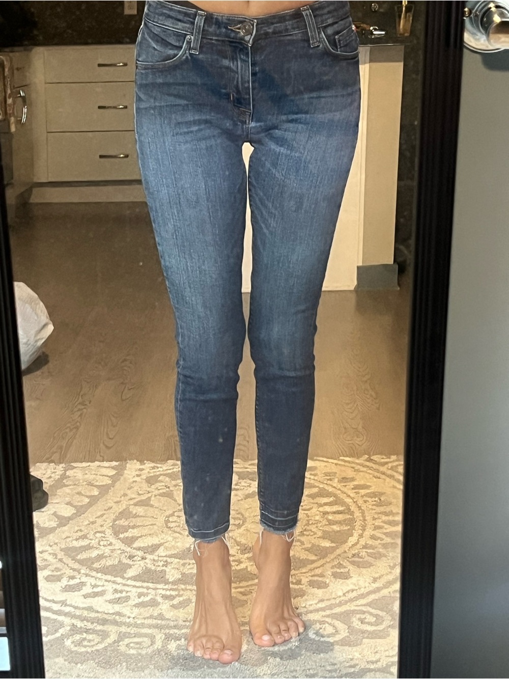 Hudson Jeans Dark Blue Ankle Crop Slim